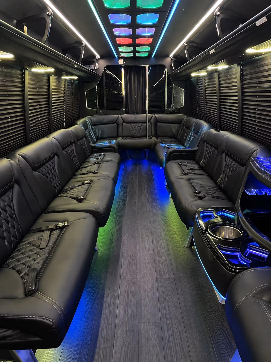 richmond 20 passenger party bus interior