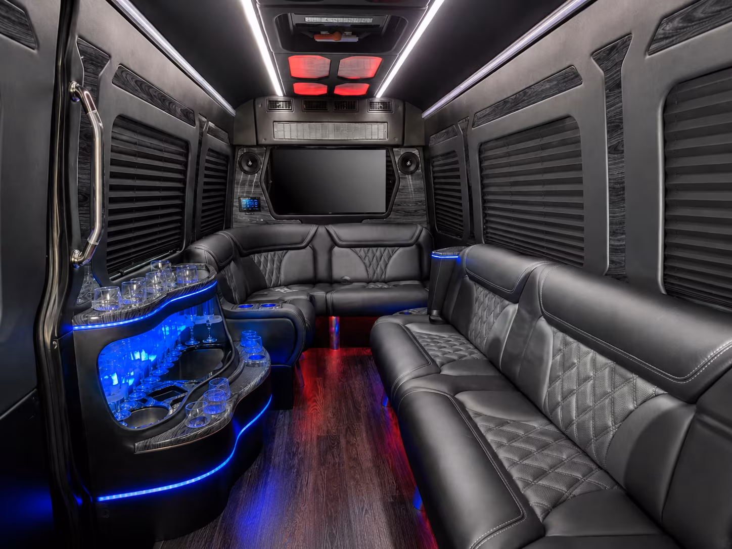 richmond 40 passenger party bus inside